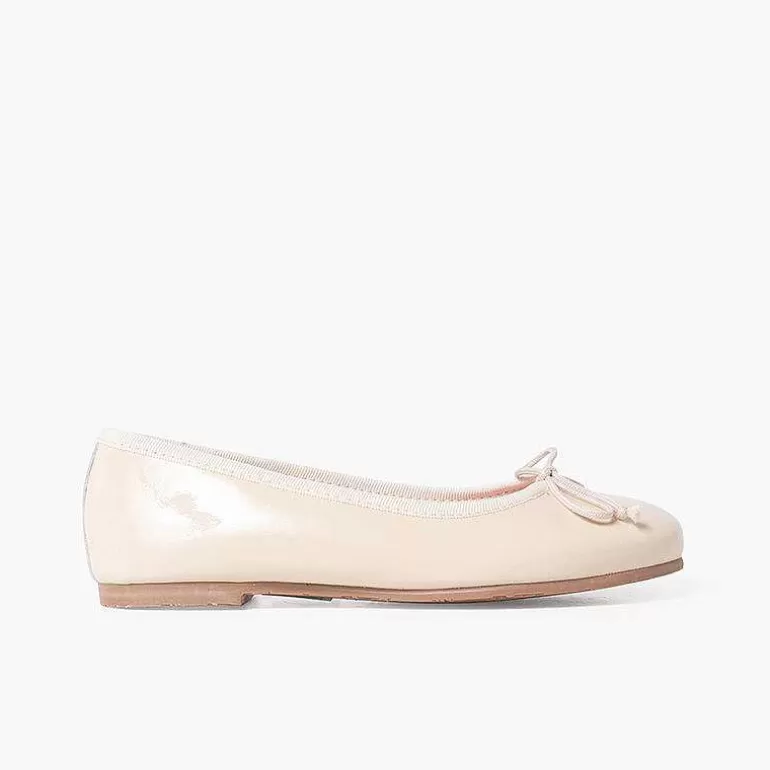 Store Patent Leather Ballet Flats With Bow Women Ballet Pumps And Flats