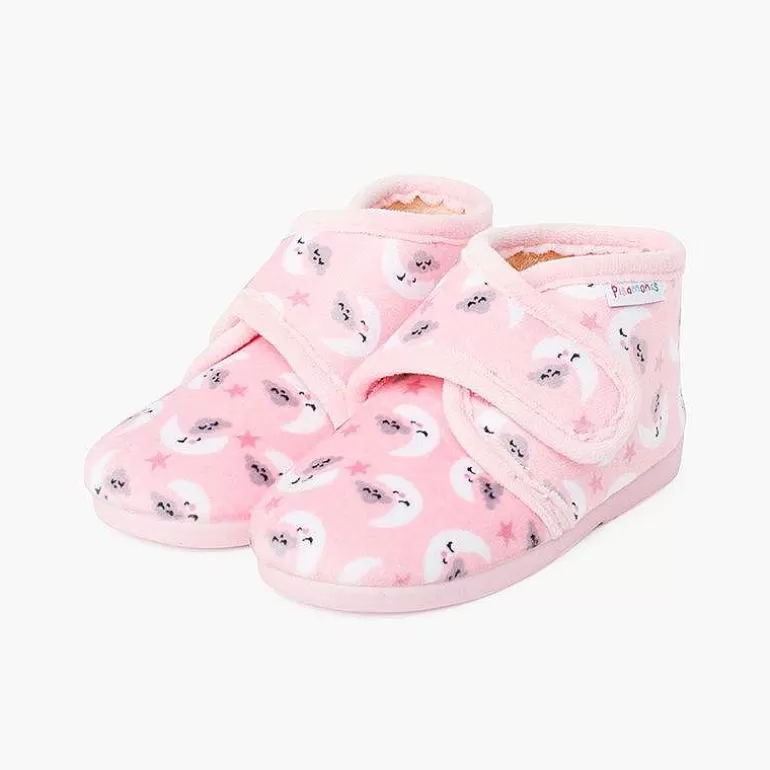 Flash Sale Printed Slip-On Closure House Boots Girls Slippers