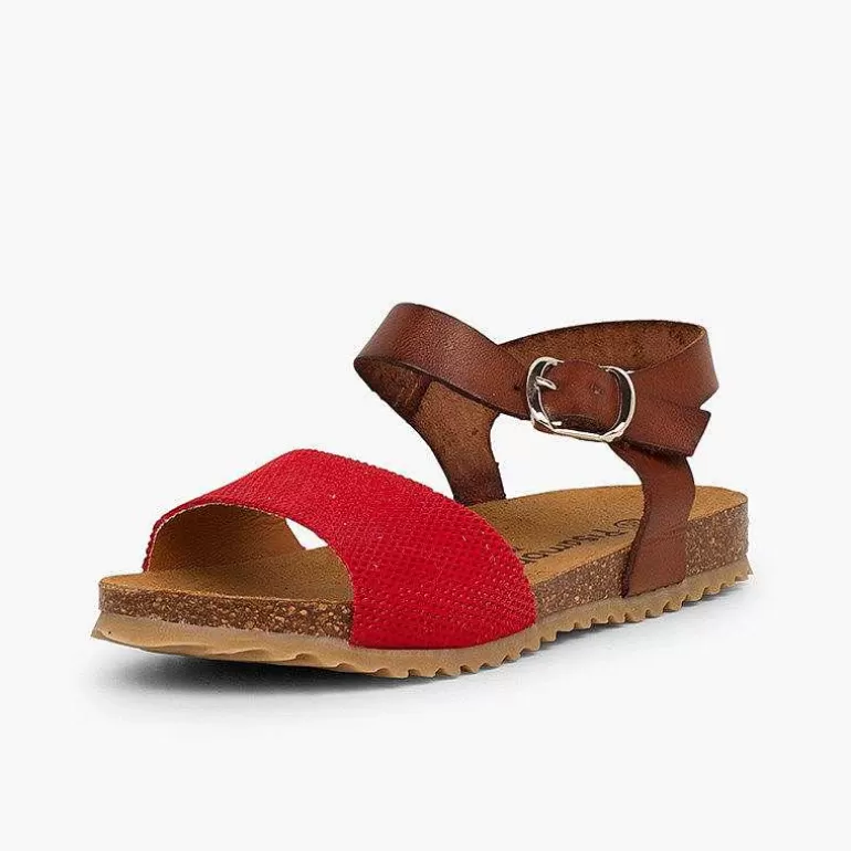 Shop Sandals Eco Leather And Engraved Suede Girls Girls Sandals