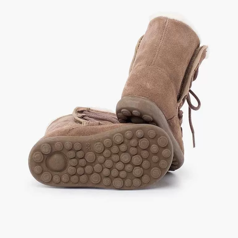 Discount Shearling Boots With Sticky Closure Girls Boots