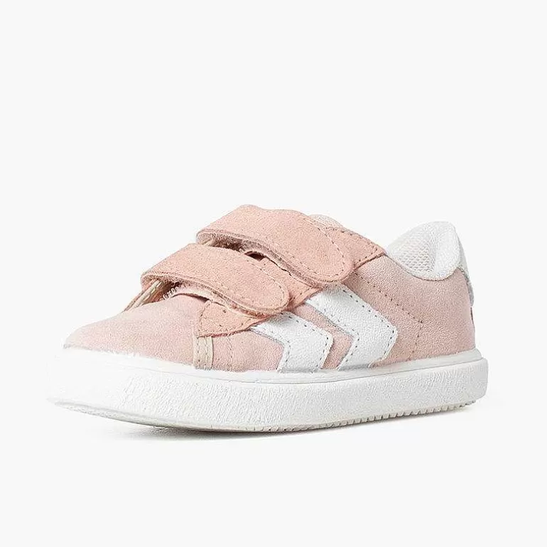 Flash Sale Side Stripes Trainers With Split Suede Fastening Girls Trainers