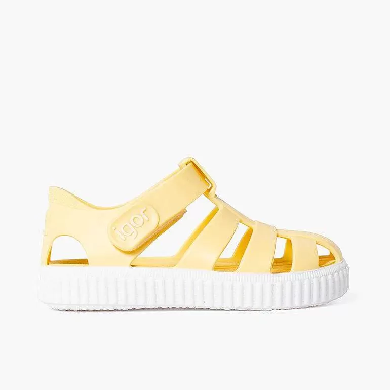 Discount Sneakers-Style Jelly Sandals Wit Riptape Girls Jelly Sandals And Beachwear