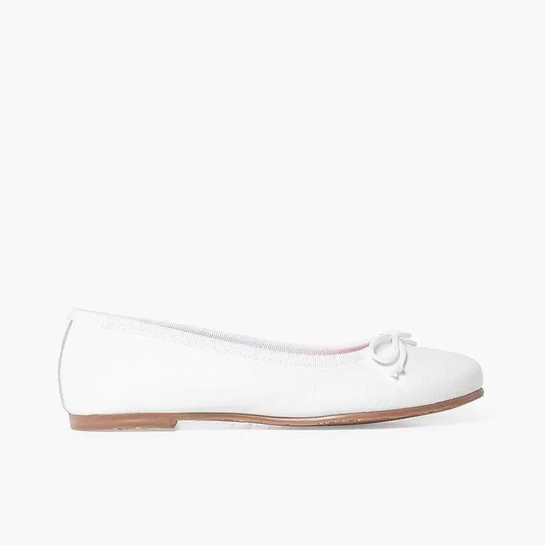 Flash Sale Soft Leather Ballet Flats With Bow Women Ballet Pumps And Flats