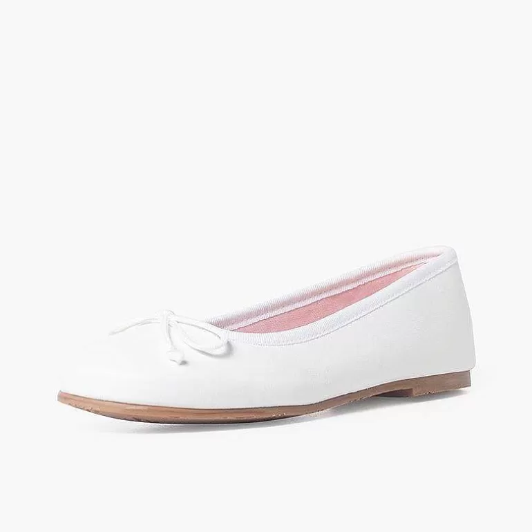 Flash Sale Soft Leather Ballet Flats With Bow Women Ballet Pumps And Flats