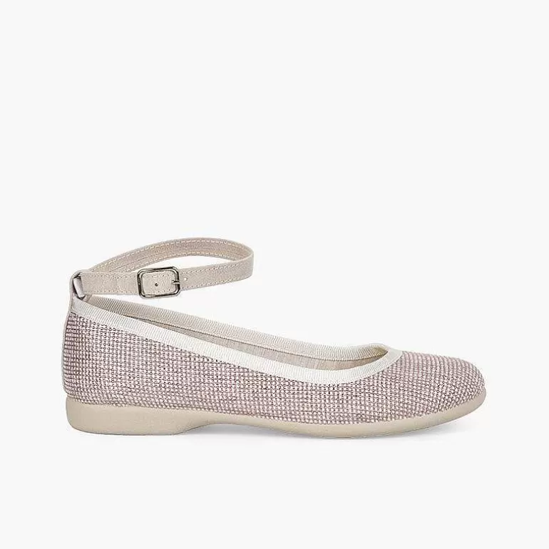 Outlet Sparkly Ballet Flats With Ankle Bracelet Women Ballet Pumps And Flats