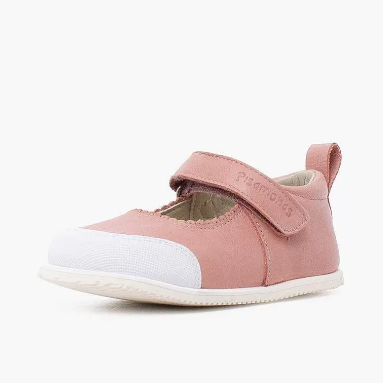 Outlet Sport Leather Mary Janes With Toe Cap And Riptape Fastening Girls Mary Janes
