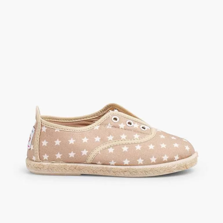 Clearance Star Print Trainers Without Laces Girls Trainers