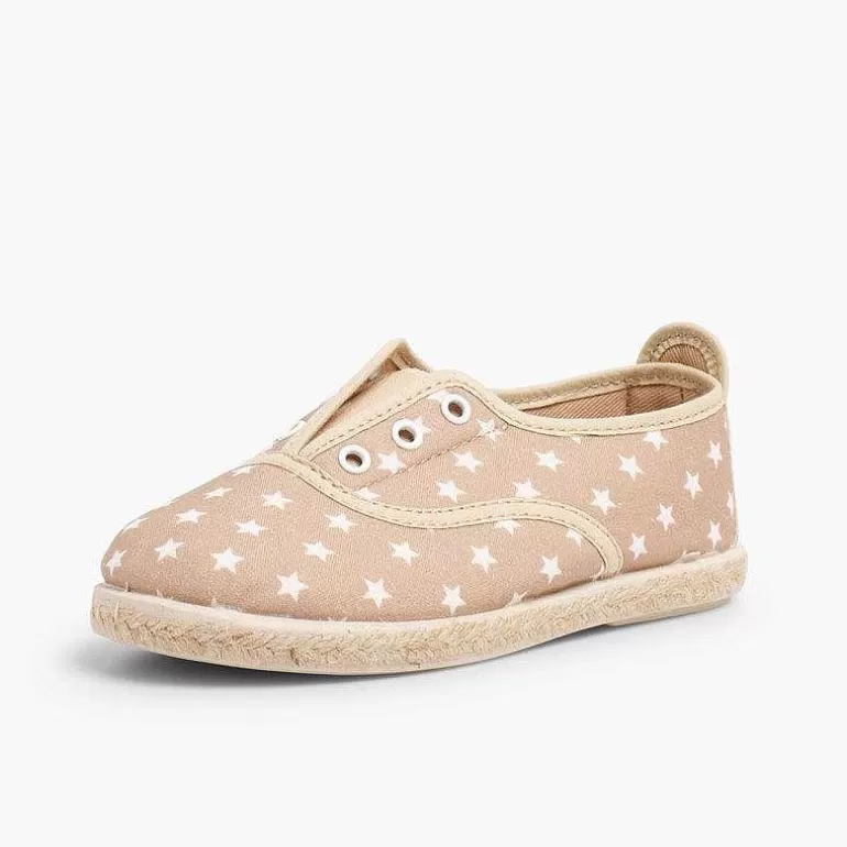 Clearance Star Print Trainers Without Laces Girls Trainers