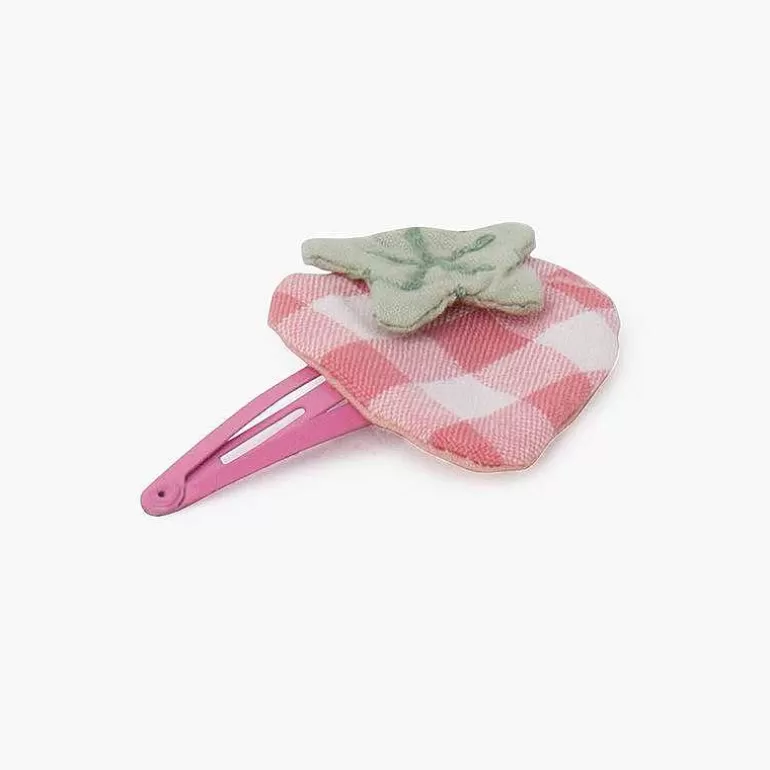 Best Sale Strawberry Vichy Frog Clip Hair Accessories