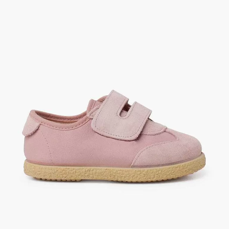 Discount Suede And Faux Leather Trainers Girls Trainers