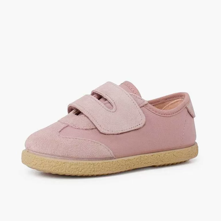 Discount Suede And Faux Leather Trainers Girls Trainers