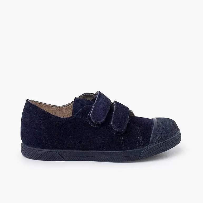 Sale Suede Boys' Trainers Rubber Toe Cap Girls Trainers