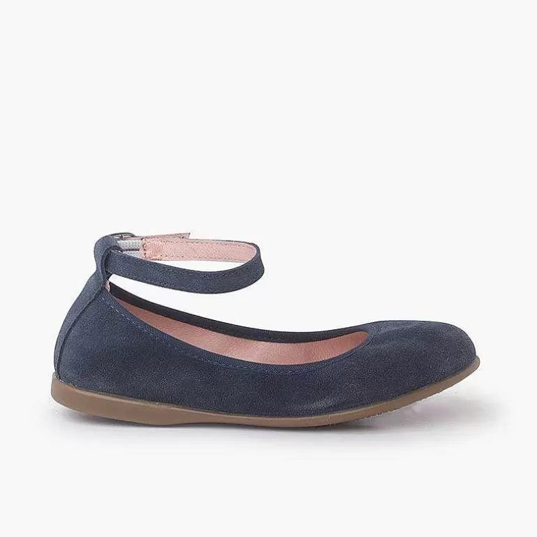 Hot Suede Flexible Ballerinas With Strap Women Ballet Pumps And Flats