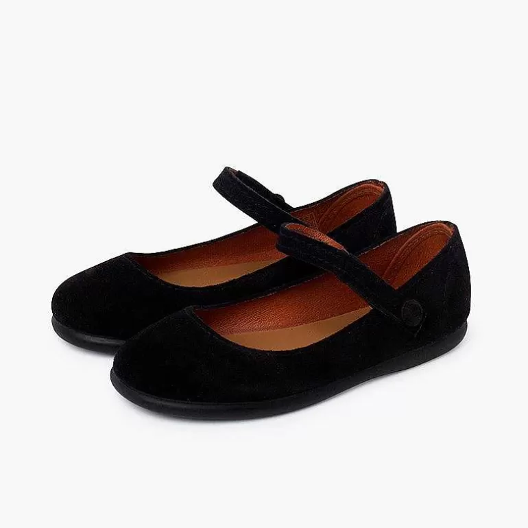 Sale Suede Mary Janes Girls Button Strap Girls Mary Janes