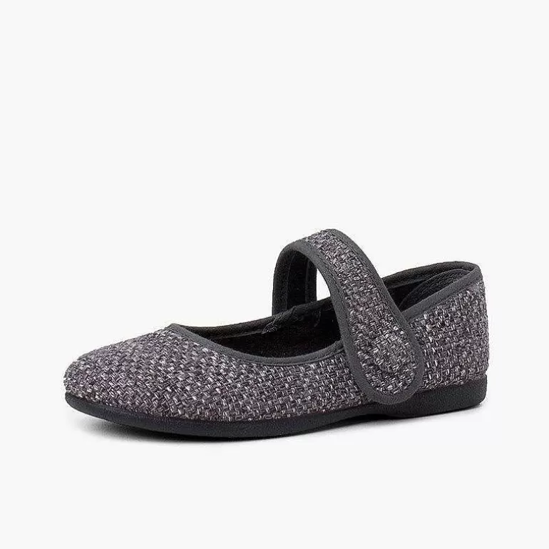 Best Sale Tweed Mary Janes With Strap Closure Girls Mary Janes