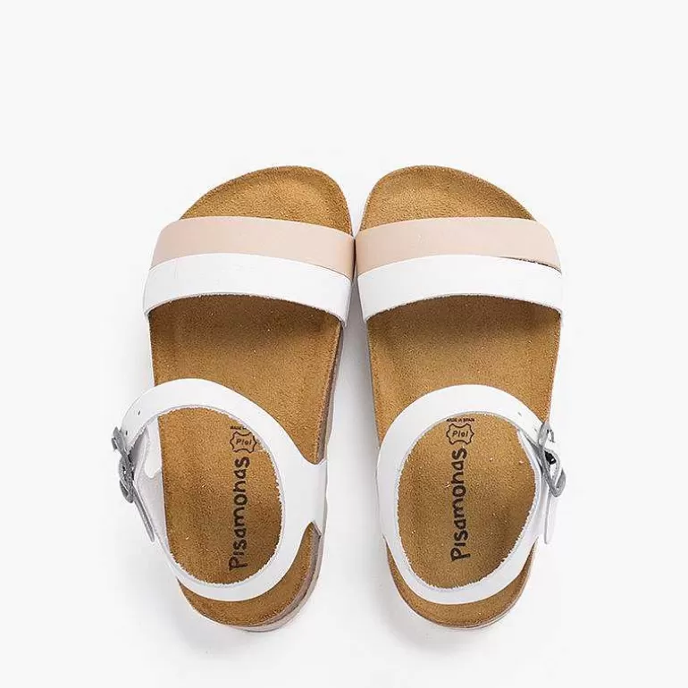 Shop Two-Color Strappy Sandal With Ergonomic Bio Sole Girls Sandals