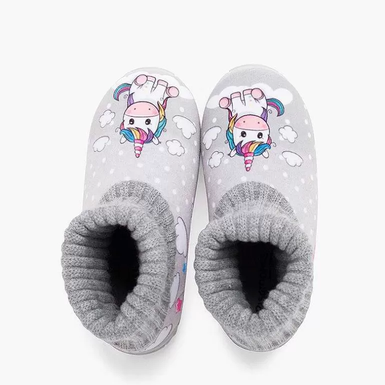 Shop Unicorn Wool Sock Neck Slippers Girls Slippers