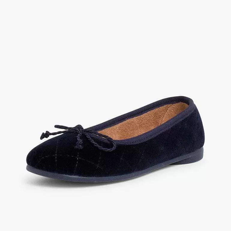 Sale Velvet Ballerina Pumps Padded Women Ballet Pumps And Flats