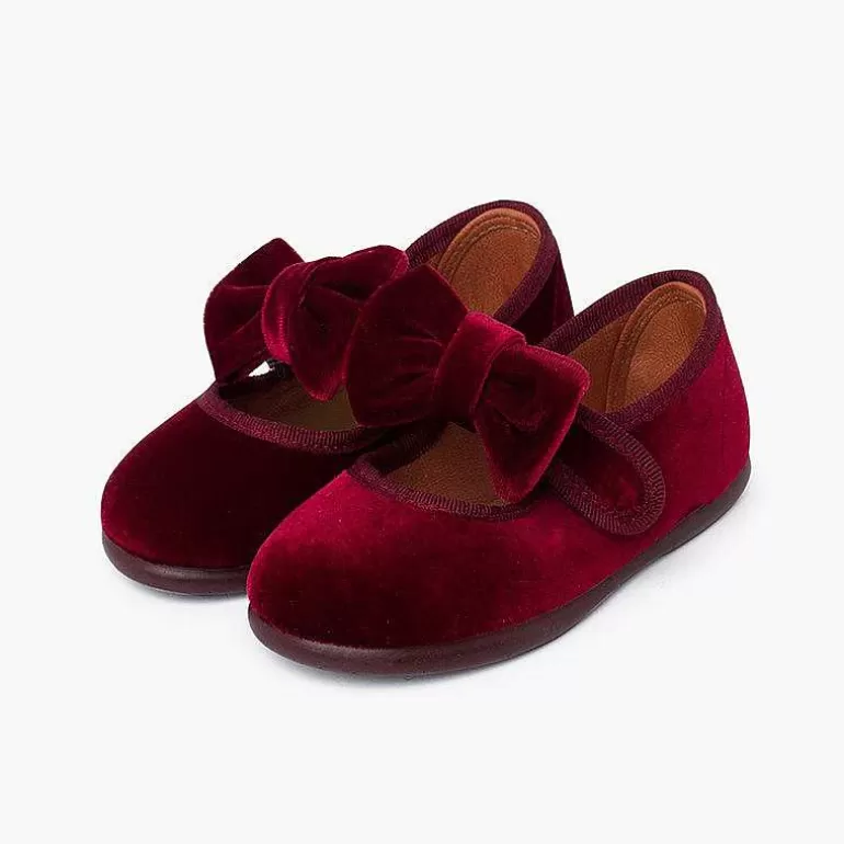 Sale Velvet Mary Jane With A Tie Strap Girls Mary Janes