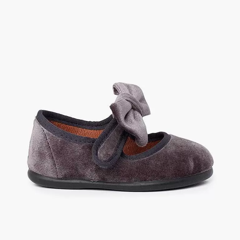 Sale Velvet Mary Jane With A Tie Strap Girls Mary Janes