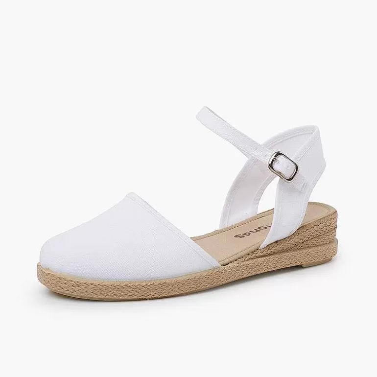 Hot Wedge Espadrilles Buckle Fastening Girls Espadrilles