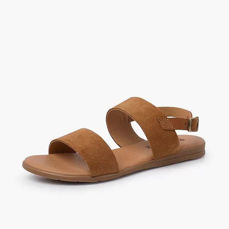 Sale Wide Straps Suede Sandals Girls Sandals