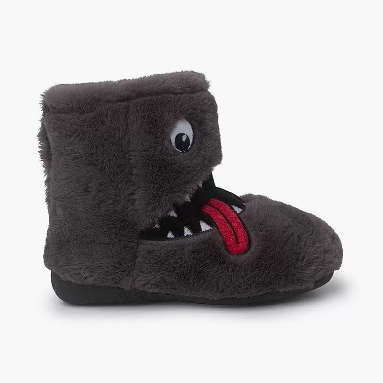 Outlet Winter Sleepers Monster Drawing Girls Slippers